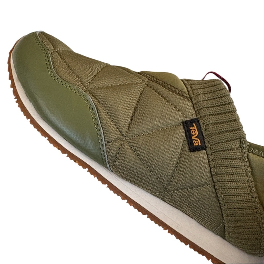 Teva Olive Green Slip-On Shoes with Pink Accent - Picture 5 of 10